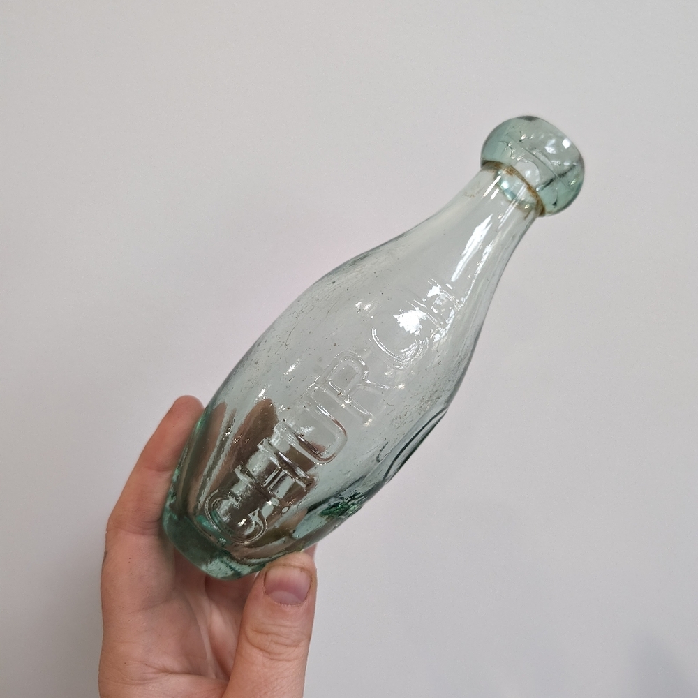 Antique glass bottle